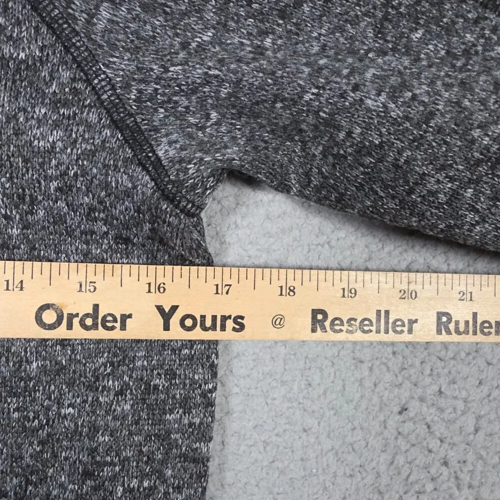 Avalanche Sweater Girls Size Large 14/16 Heathered Gray Fleece 1/4‎ Zip Pullover